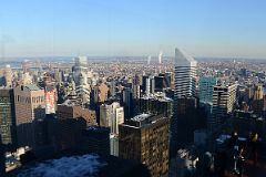 New York City Top Of The Rock 08A Northeast Buildings, Sony Building, Bloomberg Tower, Citigroup Center